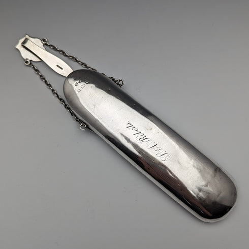 1901 年英國古董純銀 Chatelaine 眼鏡盒 Hilliard and Thomason